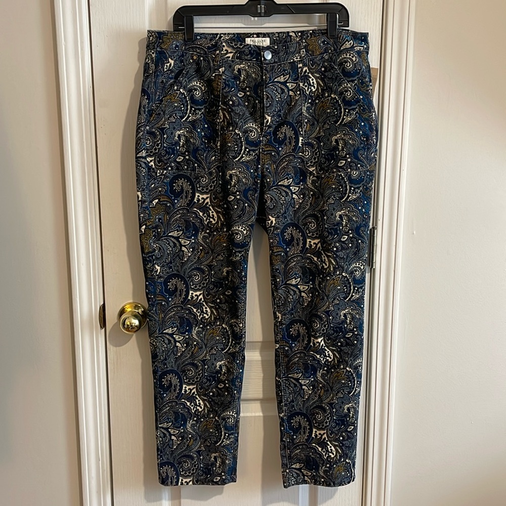 Printed Column Jean